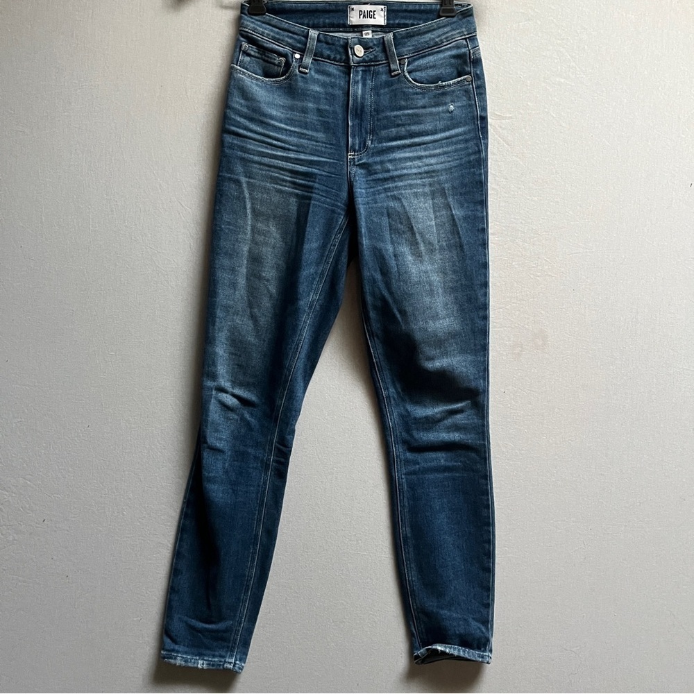 Paige Hoxton Ankle Skinny Blue Denim Jeans Sz 25